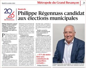 Déclaration de candidature pour « mamirolle 2026 »